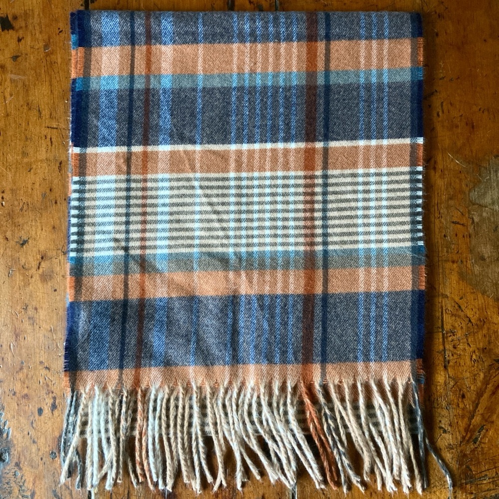 Super Soft Plaid Scarf 67”x15” Unisex